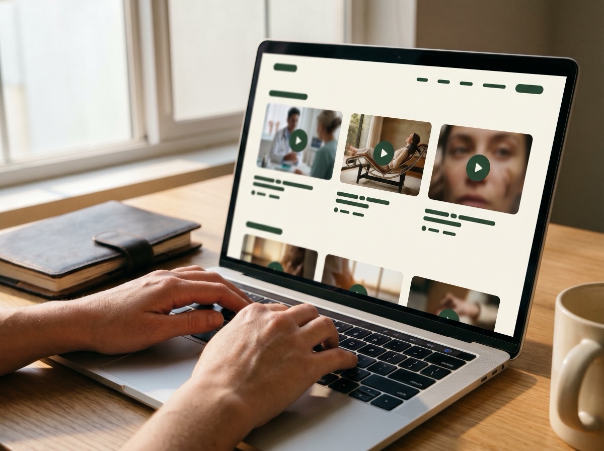 A library of explainer videos organized by procedure
